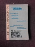 ECONOMIA NATIONALA - M. EMINESCU