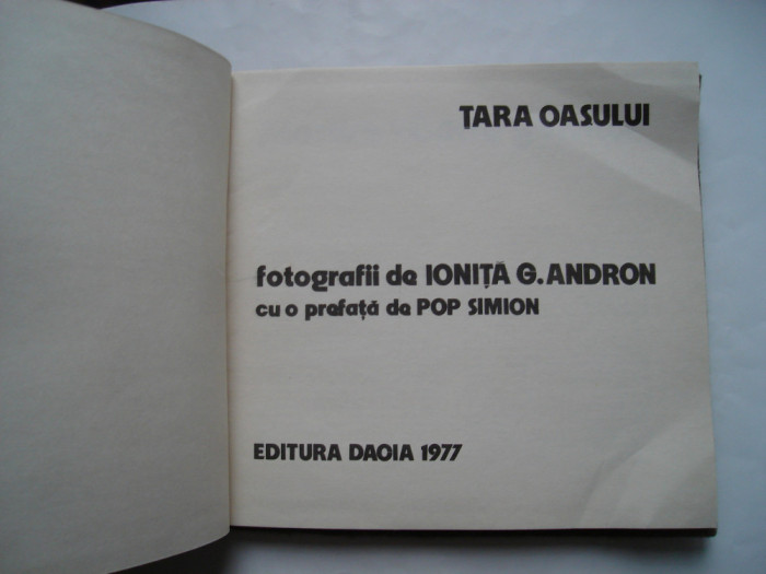 Tara Oasului (album foto) - Ionita G. Andron, Pop Simon