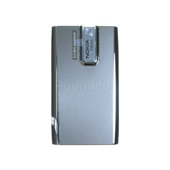 Capac baterie Nokia E66, oțel alb