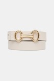 Answear Lab curea de piele culoarea bej