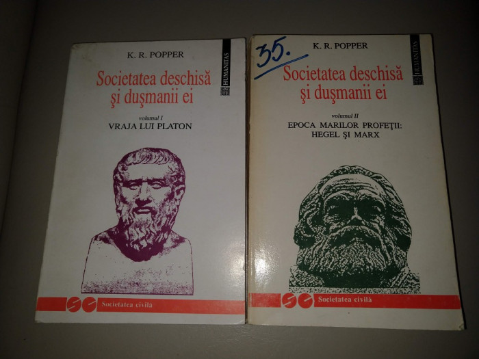 SOCIETATEA DESCHISA SI DUSMANII EI - K.R. Popper - 2 Vol.