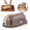 Cutie de Paine Koken, capacitate mare, suport pentru paine cu fereastra, design elegant, asamblare usoara, Plastic PP, Free BPA, 47x27,5x17cm - White