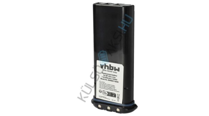 Baterie radio VHBW de &icirc;nlocuire pentru Icom BP-252 - 950 mAh 7,4 V Li-Ion