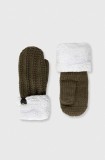Jack Wolfskin manusi Highloft femei, culoarea verde, 1908002