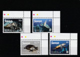 Samoa 2016-Fauna,WWF,Testoase,Serie 4 valori,colt de coala (st),MNH,Mi.1348-1351, Nestampilat