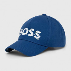 BOSS șapcă de baseball din bumbac BOSS GREEN cu imprimeu