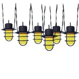 Set 6 piese tip lanterna cu 10 leduri/buc ,aprindere automata,lungime 2 metri