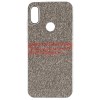 Husa Huawei Y6 2019 Gri, TPU, Piele Ecologica, Denim - Protectie Premium