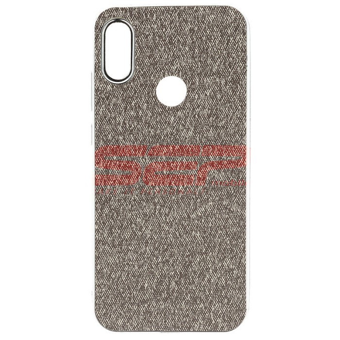 Toc TPU Leather Denim Huawei Y6 2019 Grey