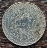 (A769) MONEDA DIN ARGINT FRANTA - 10 EURO 2014,LIBERTE, 17 GRAME, PURITATE 333, Europa