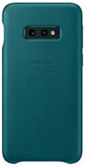 Husa de protectie Samsung pentru Galaxy S10e G970, Leather, Verde foto