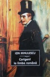 Carte Corigent la limba romana - Autor Ion Minulescu