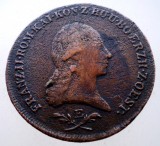 Moneda Austria Franz II, 6 Kreuzer 1800 E, KM# 2128, Cupru, Circulata