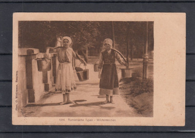 TIPURI DIN ROMANIA TARANCI MULGATOARE CIRCULATA 1917 POSTA GERMANA FELDPOST foto