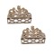 Set 2 decoratiuni Paste, suport 2 oua, 12.5x6x9 cm, lemn natur