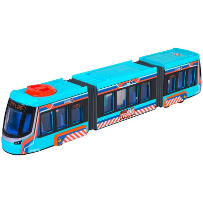 Tramvai Dickie Toys Siemens City Tram 41,5 cm albastru foto