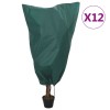Protecții fleece pentru plante, cu șnur, 12 buc 70 g/m&sup2; 0,8x1 m