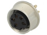 Conector M16 soclu mamă 5 pini 5A 250V IP40 0,75mm2