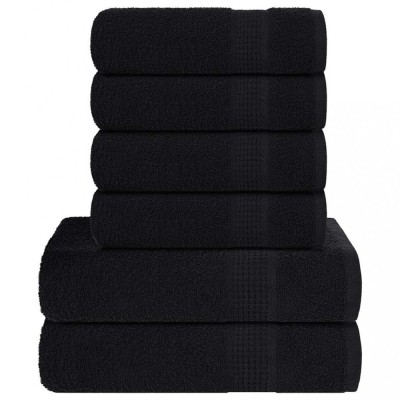 Set prosoape 8 buc Negru 360 g/m&amp;sup2; 100% bumbac foto