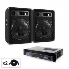 Malone DJ PA Set Malone 2.0 &amp;amp;quot;Club&amp;amp;quot; cu amplificator, difuzor ?i cablu 800W foto