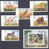 DB1 Fauna Africana Ras al Khaima 12 v. + SS NDT MNH