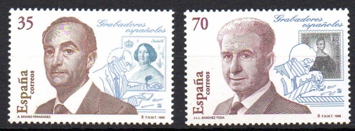 SPANIA 1998, timbru/timbru, serie neuzata, MNH