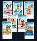 Ajman 1969 - Atleți, ciclism, sportivi, personalități, serie neuzata