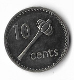 Moneda 10 cents 1969, UNC - Fiji