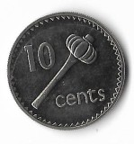 Moneda 10 cents 1969 - Fiji, Australia si Oceania, Cupru-Nichel