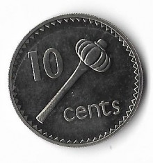 Moneda 10 cents 1969, UNC - Fiji foto