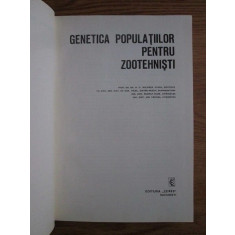 GENETICA POPULATIILOR PENTRU ZOOTEHNISTI