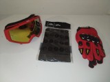 Cumpara ieftin Set accesorii moto -off road-atv-bicicleta-tricicleta:Ochelari,manusi si cagula, marimi;M,L.XL