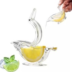 Storcator pentru felii de citrice, din plastic rezistent, compatibil frigider, transparent