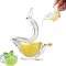 Storcator pentru felii de citrice, din plastic rezistent, compatibil frigider, transparent