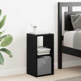 vidaXL Noptieră Stejar Negru 25,5 x 22 x 49,5 cm Lemn compozit 8000598