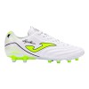 Ghete Fotbal Joma Aguila 2502 FG Alb Barbati/Copii, Piele Sintetica, Gazon Natural, Marimi 39-45