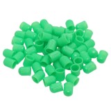 Set 100 buc. capace valva/ventil, material plastic, culoare Verde, pentru Autoturisme, Camioane, Biciclete, Moto, ATV, Quad