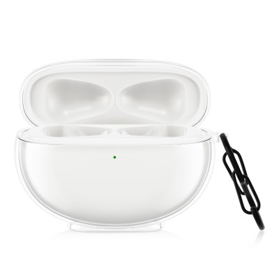 Husa Casti Kwmobile pentru OPPO Enco Free 2, Transparent, Silicon, KWM000025EZ001C foto