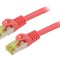 Patch cord S/FTP 6a 1,5m LSZH roşu 27AWG