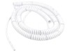 Cablu spiralat 2x1mm2 neecranat alb 0,8m-2,8m