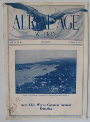 AERIAL AGE, WEEKLY , No.11, 1921 foto