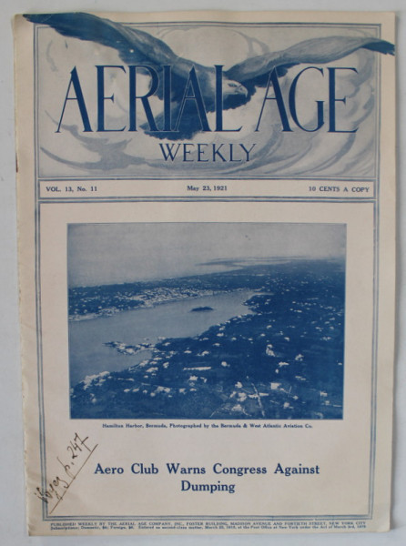 AERIAL AGE, WEEKLY , No.11, 1921