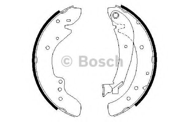Set saboti frana FIAT DUCATO platou / sasiu (230) (1994 - 2002) BOSCH 0 986 487 521