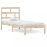 Cumpara ieftin Cadru de pat mic single, 75x190 cm, lemn masiv
