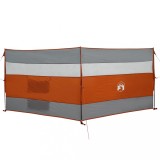 Cumpara ieftin Paravan de camping, gri/portocaliu, 340x130 cm, impermeabil