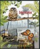BURUNDI 2013 FAUNA FLUTURI BUFNITE, Nestampilat