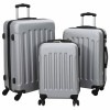 Set de valize 3 piese carcasă rigidă argintie 20&#039;&#039; 24&#039;&#039; 28&#039;&#039; ABS