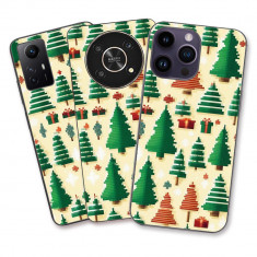 Husa Apple iPhone XS Max Silicon Gel Tpu Model Pixel Art Christmas Tree Pattern