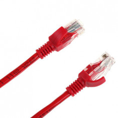 Cablu Patchcord UTP CAT5e 2m rosu Intex