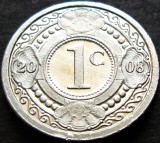 Cumpara ieftin Moneda exotica 1 CENT - ANTILELE OLANDEZE (Caraibe), anul 2008 * cod 141, America Centrala si de Sud, Aluminiu